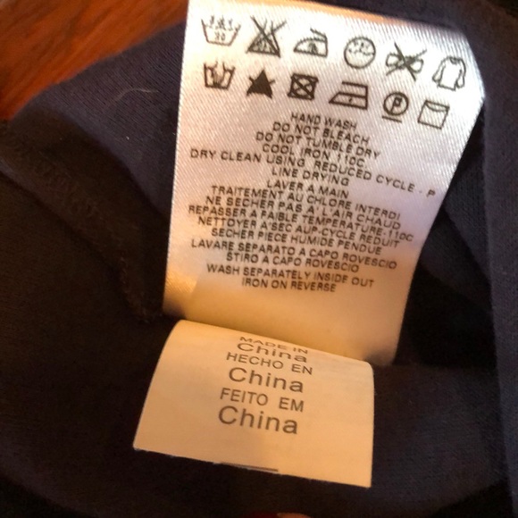 SEE BY CHLOE 💯% silk navy blue sheer swim coverup - Picture 8 of 8